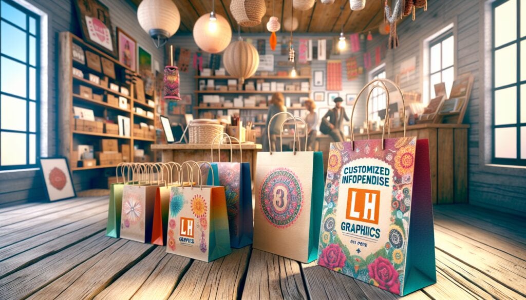 Impresión en Madrid bolsas de papel baratas personalizadas para tiendas lh graficos