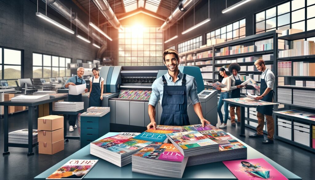 Impresión en Madrid imprenta de revistas y catalogos encolados lh graficos