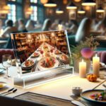 Expositor de mesa 3D, expositores para restaurante imprenta LH Gráficos